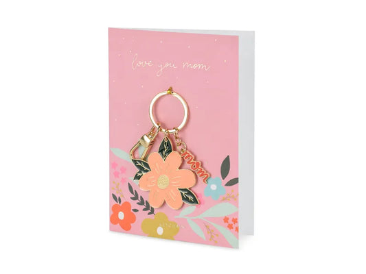 Karte mit SchlĂŒsselanhĂ€nger, 12x16cm - Avaloon Party-Deko-Geschenke