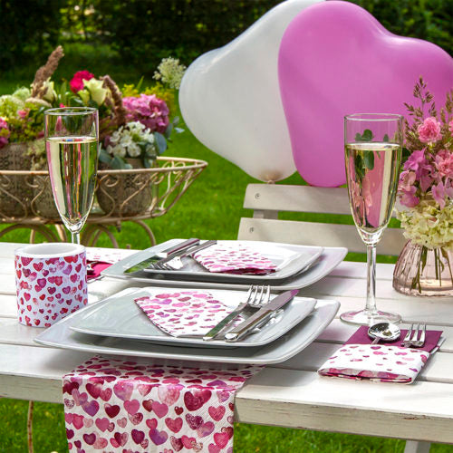 Kerze Lovely Hearts 75 mm - Avaloon Party-Deko-Geschenke