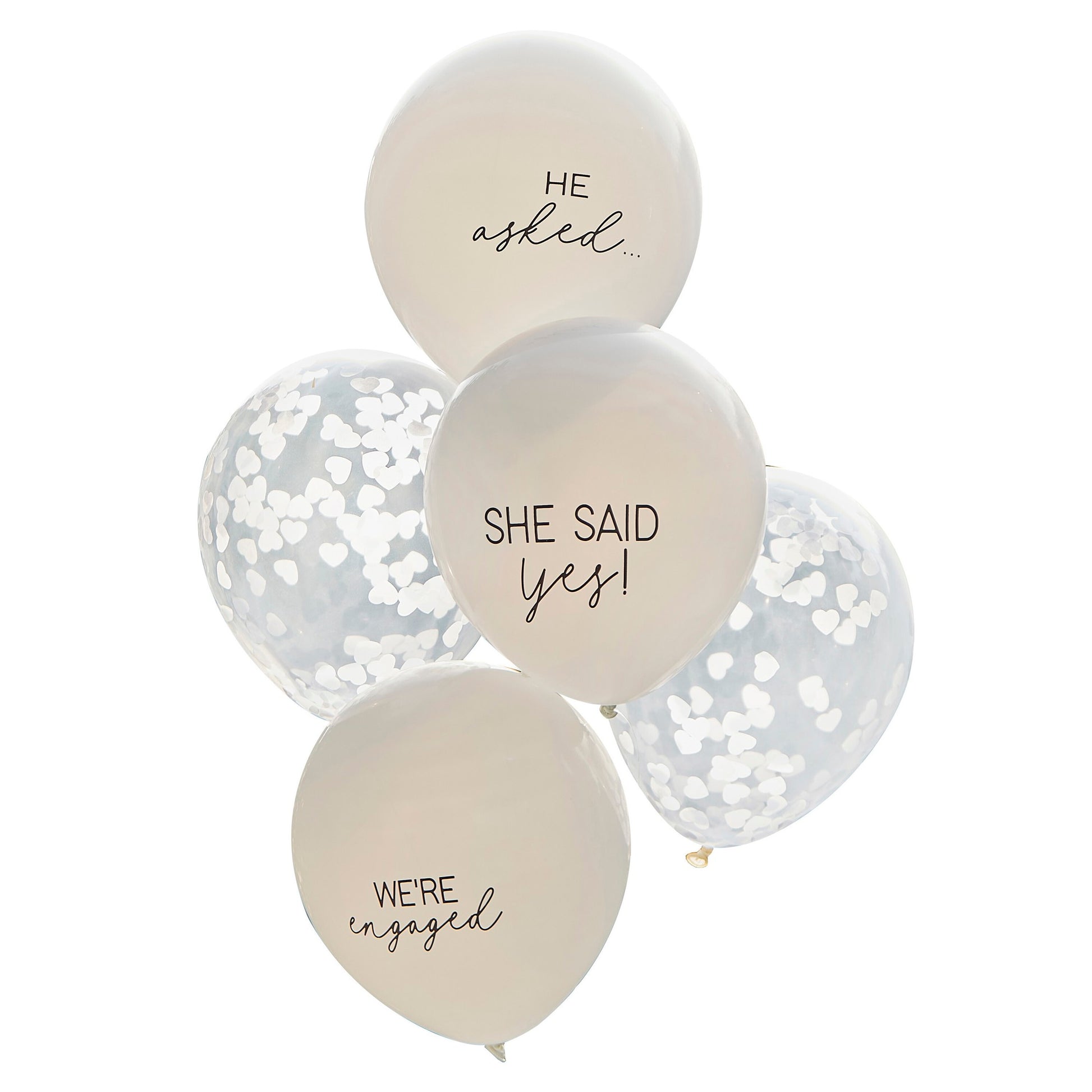 Konfetti-Verlobungsballon-Paket-She Said Yes - Avaloon Party-Deko-Geschenke