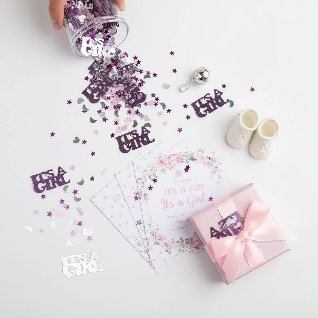 Konfetti It's a Girl Folie 14 - Avaloon Party-Deko-Geschenke