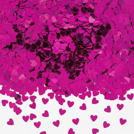 Konfetti Sparkle Hearts pink Folie 14 g