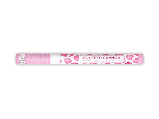 Konfettikanone mit RosenblÀttern, rosa, 60cm - Avaloon Party-Deko-Geschenke