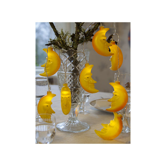 LED Lichterkette Moon 8 warm weiße LED ca. 1.05m - Avaloon Party-Deko-Geschenke