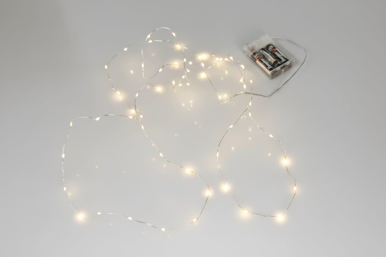 LED light chain with warm light (3 meters)