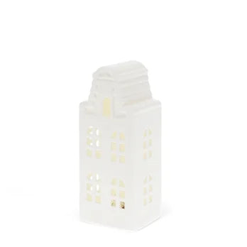 Light-Up Decor Made of Matte Ceramic - Medium-Sized House