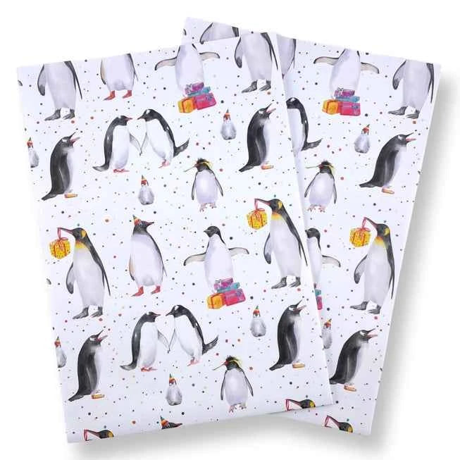 Lustiges Pinguin Geschenkverpackungsset aus recyceltem und recycelbarem Material - Avaloon Party-Deko-Geschenke