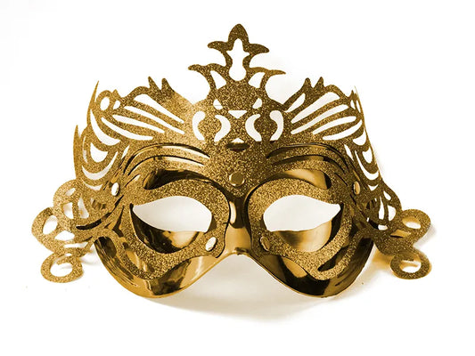 Maske Party mit Ornament, gold - Avaloon Party-Deko-Geschenke
