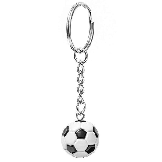 Metall SchlĂŒsselanhĂ€nger FuĂball - Hochwertiger FuĂballanhĂ€nger aus Metall - Avaloon Party-Deko-Geschenke