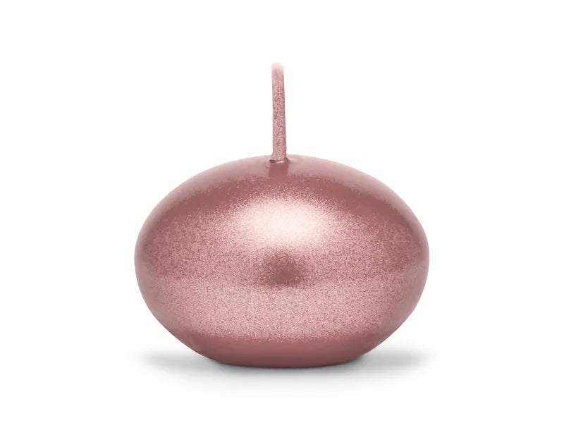 Metallisierte Schwimmkerze, roségold