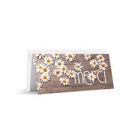 Mini carte double Marguerite Merci - Avaloon Party-Deko-Geschenke