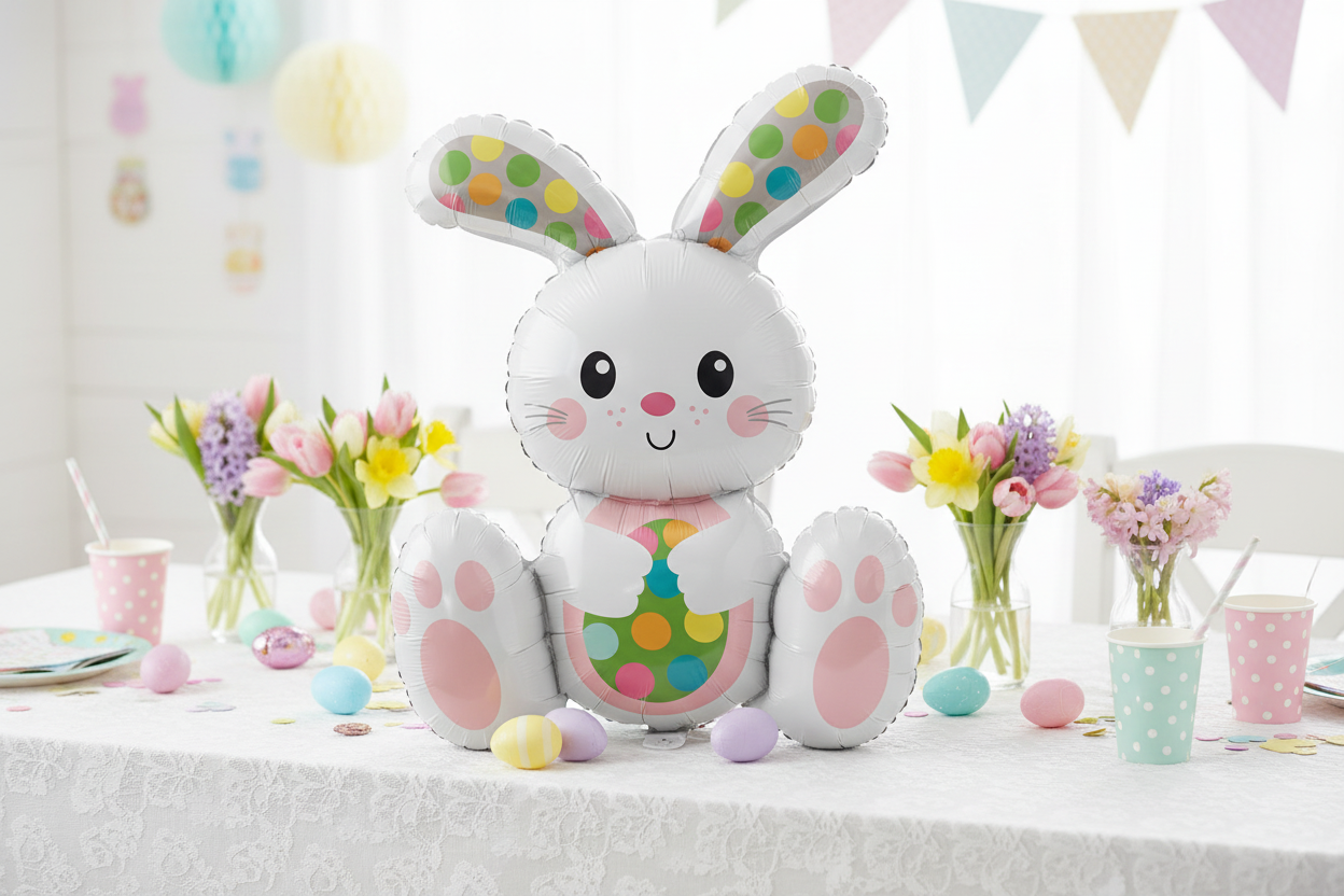 Foil balloon Sitting Easter Bunny