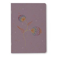 Notizheft A5 Blume violett - Avaloon Party-Deko-Geschenke