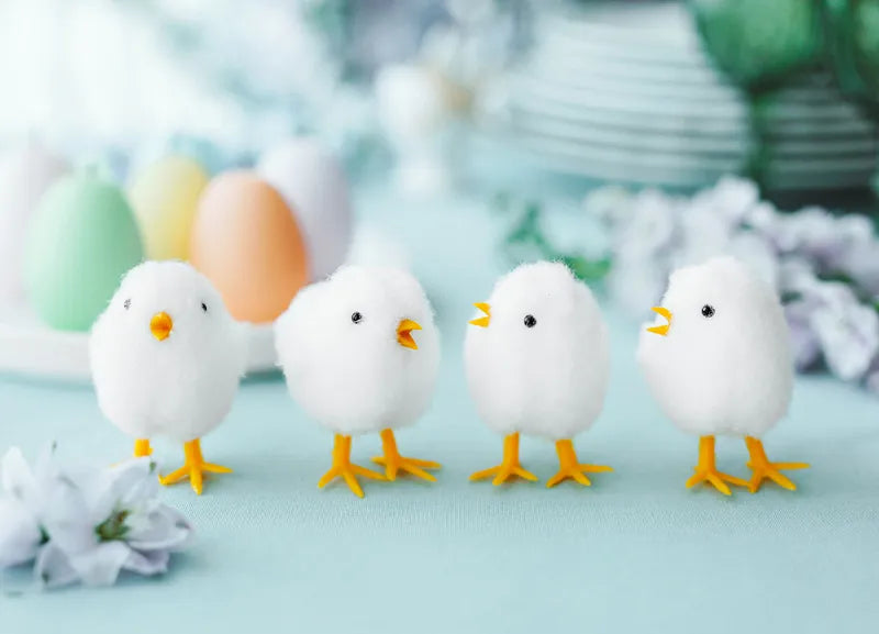 Osterküken, weiß, 7 cm - Avaloon Party-Deko-Geschenke