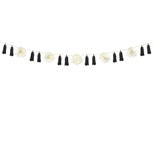 Papiergirlande - Spinnweben, 1,75m - Avaloon Party-Deko-Geschenke