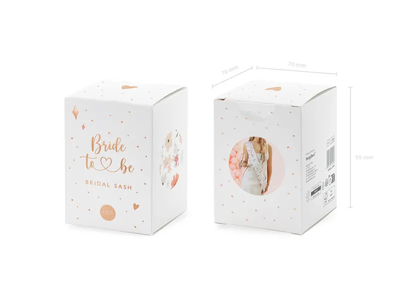 Papierschärpe Bride to be, Mix, 76cm