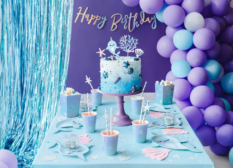 Papierstrohhalme, hellblau, 19,5cm - Avaloon Party-Deko-Geschenke