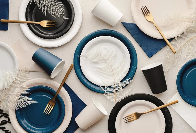 Pappbecher, dunkelblau, 250ml