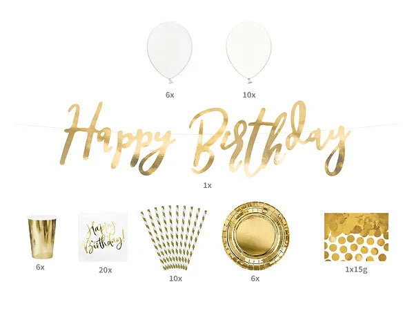 Party-Dekorationsset - Geburtstag