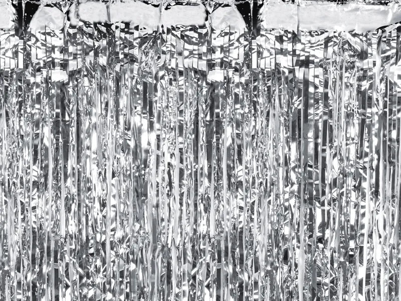 Partyvorhang, silber, 100x200cm