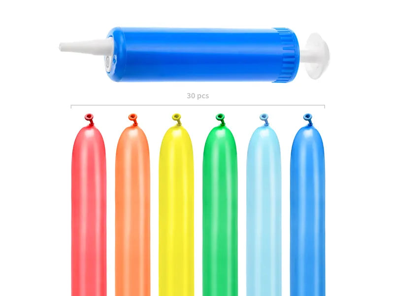 Modellierballons 130cm mit Pumpe, Mix