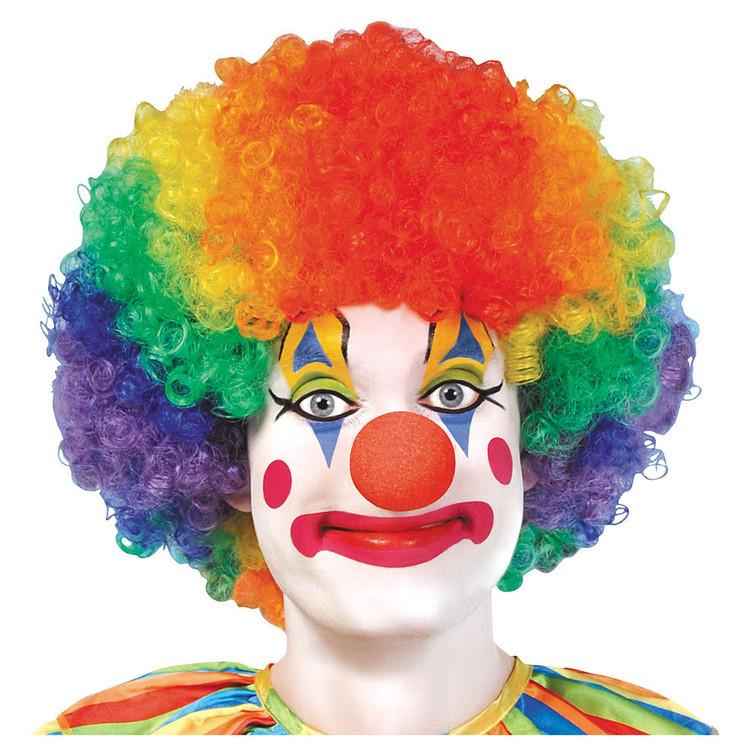 Perücke Clown bunt Einheitsgröße - Clown Perücke bunt für Parties - Avaloon Party-Deko-Geschenke