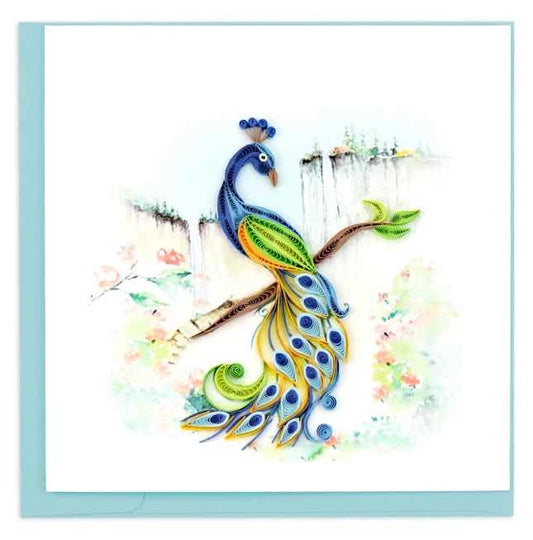 Karte Posing Pfau - Kreative Posing Pfau Karte fĂŒr deine Projekte - Avaloon Party-Deko-Geschenke