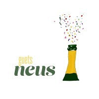 Postkarte Guets neus - Avaloon Party-Deko-Geschenke