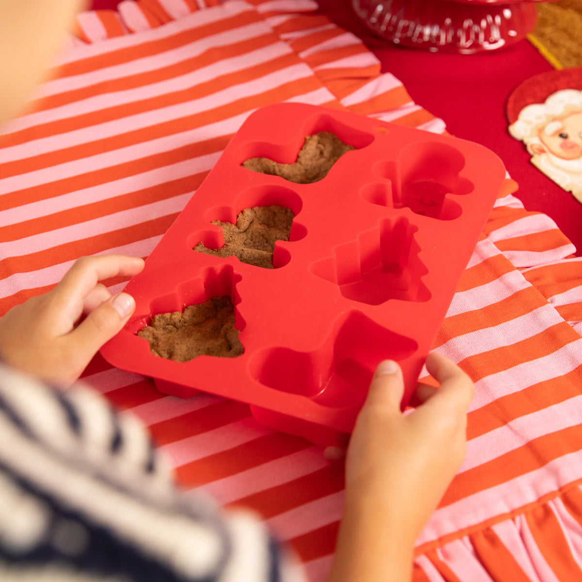 Silikonform Weihnachten für 6 Muffins – 1 Stück