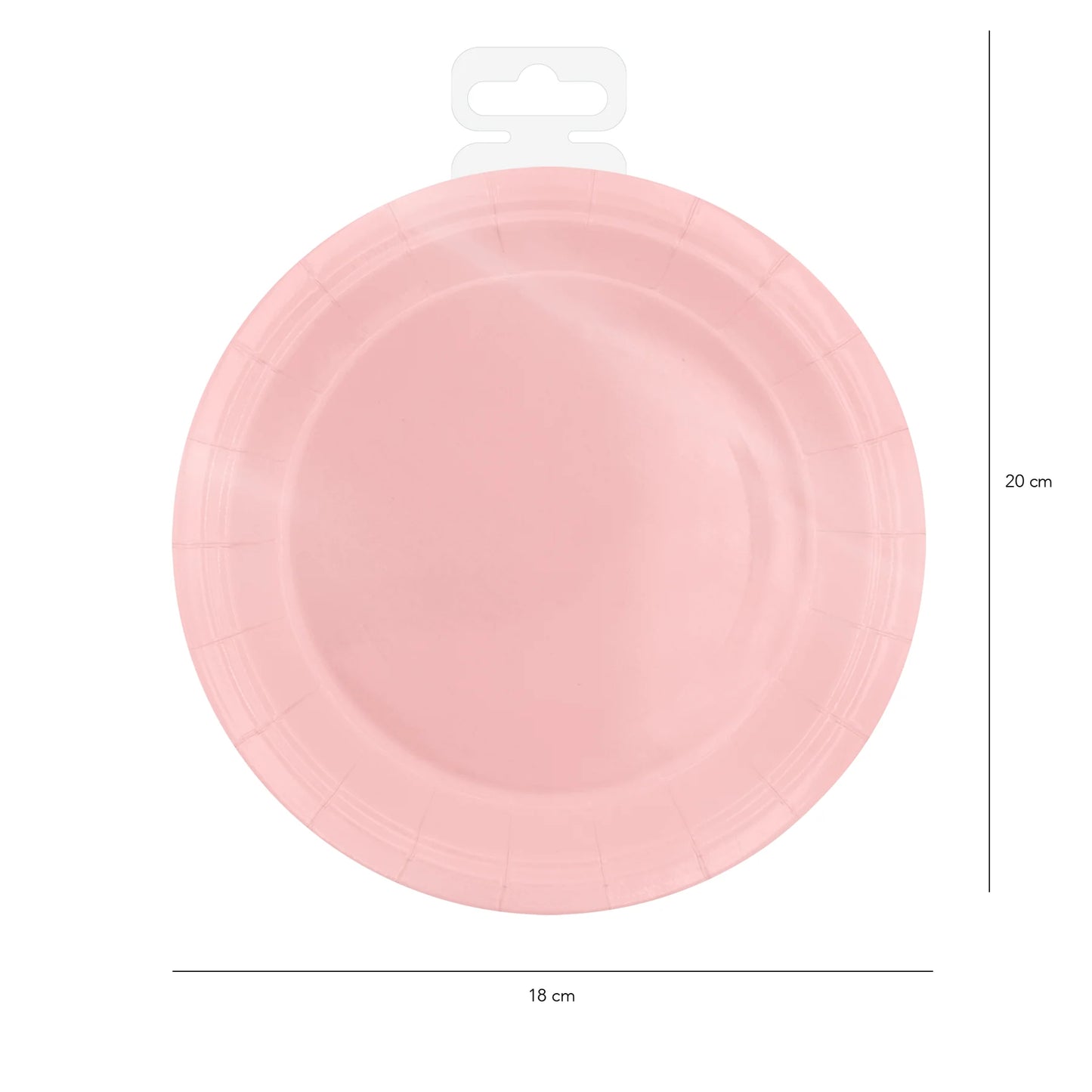Teller Rosa, 18 cm – 6 Stück