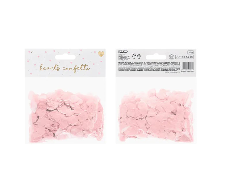 Rosa Konfetti-Herzen 1,6x1,6 cm - Avaloon Party-Deko-Geschenke