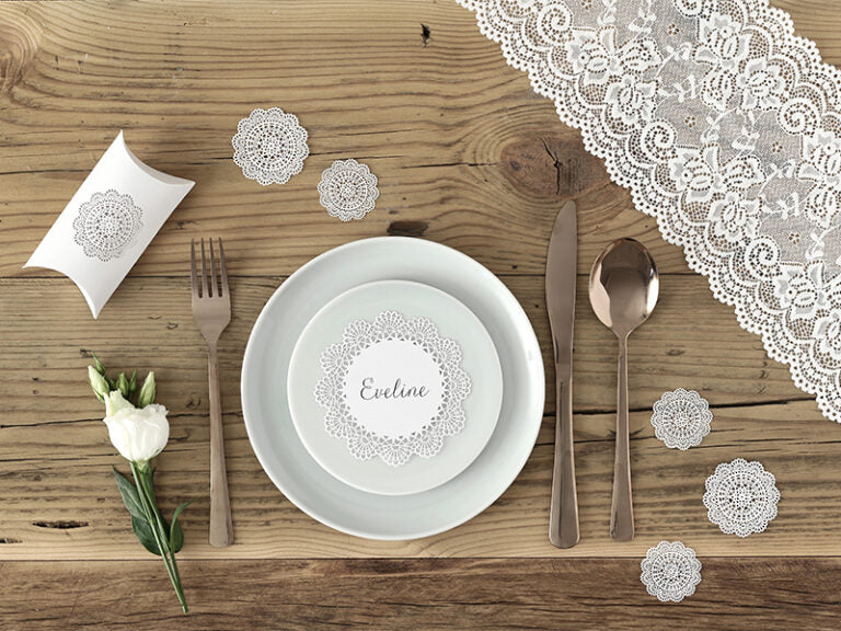 Schachteln mit Rosettenornament - Avaloon Party-Deko-Geschenke