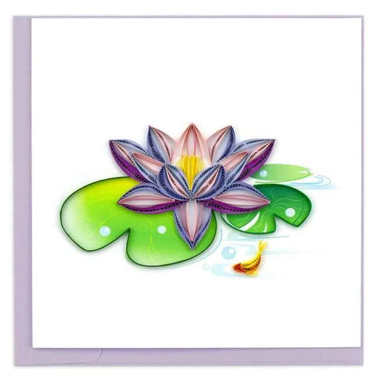 Karte Seerose - Elegante Seerose Karte fĂŒr jeden Anlass - Avaloon Party-Deko-Geschenke