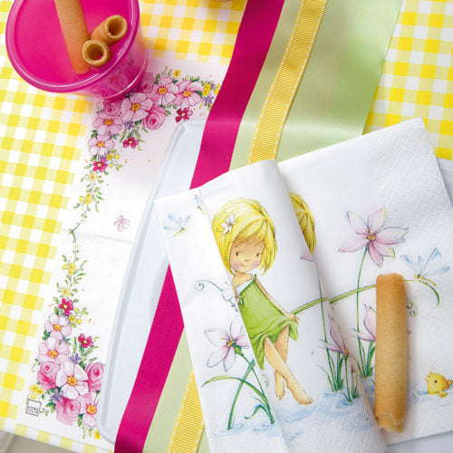 Servitten Cute Flowers 33 cm × 33 cm - Avaloon Party-Deko-Geschenke