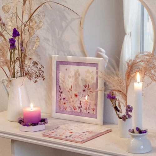 Servitten Mellow Flowers 33 cm × 33 cm - Avaloon Party-Deko-Geschenke