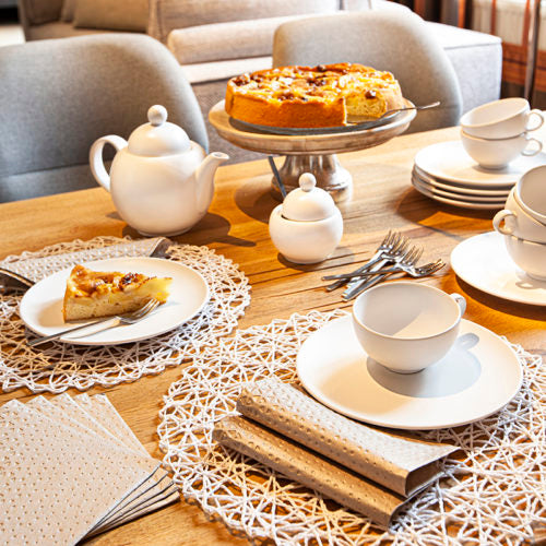 Servitten Relax metallic almond 33 cm × 33 cm - Avaloon Party-Deko-Geschenke