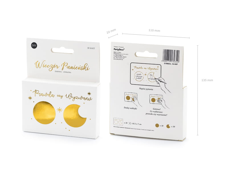 Spiel zum Junggesellinnenabschied - Wahrheit oder Pflicht, 10,5x7cm, englische Sprachversion - Avaloon Party-Deko-Geschenke