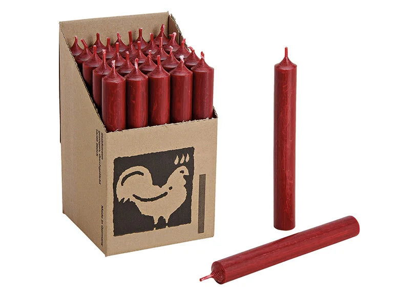 Stabkerze Dunkelrot - Avaloon Party-Deko-Geschenke