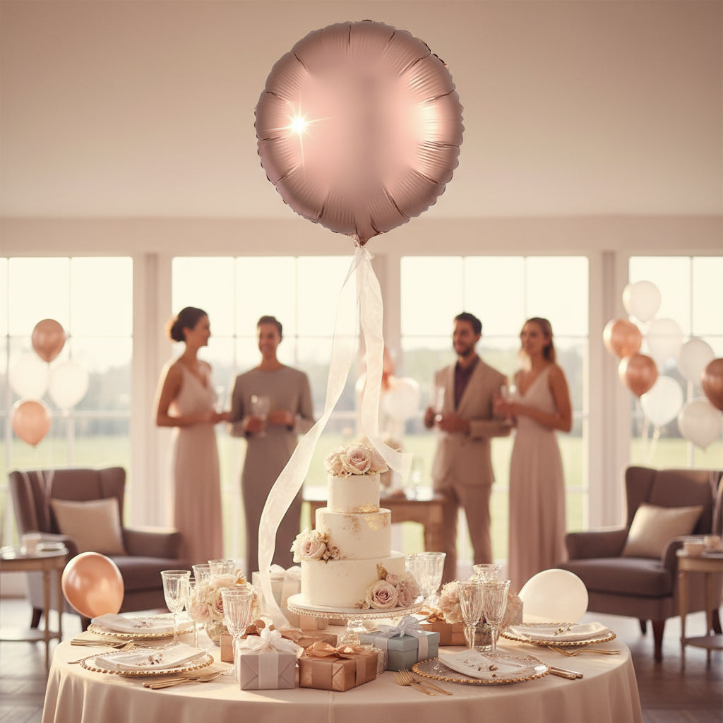 Folienballon Silk Lustre Rose Copper 43 cm