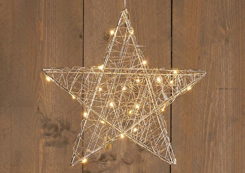 Stern Metallic Silber - Avaloon Party-Deko-Geschenke