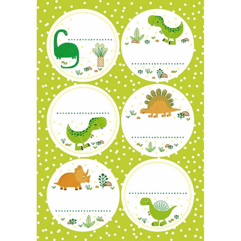 Sticker, Funny Dinos 11,5x17cm 4er - Avaloon Party-Deko-Geschenke
