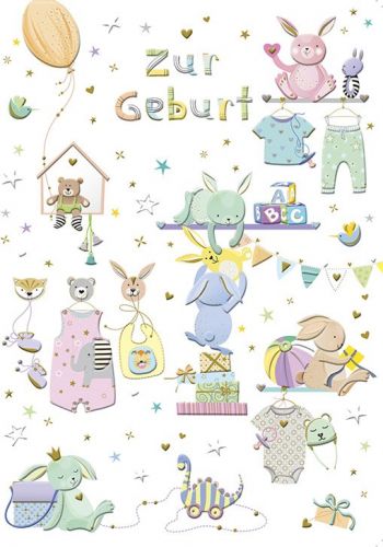 Karte zur Geburt - Avaloon Party-Deko-Geschenke
