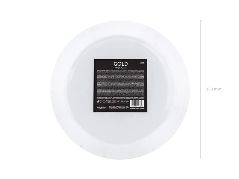 Teller, gold, 23cm - Avaloon Party-Deko-Geschenke