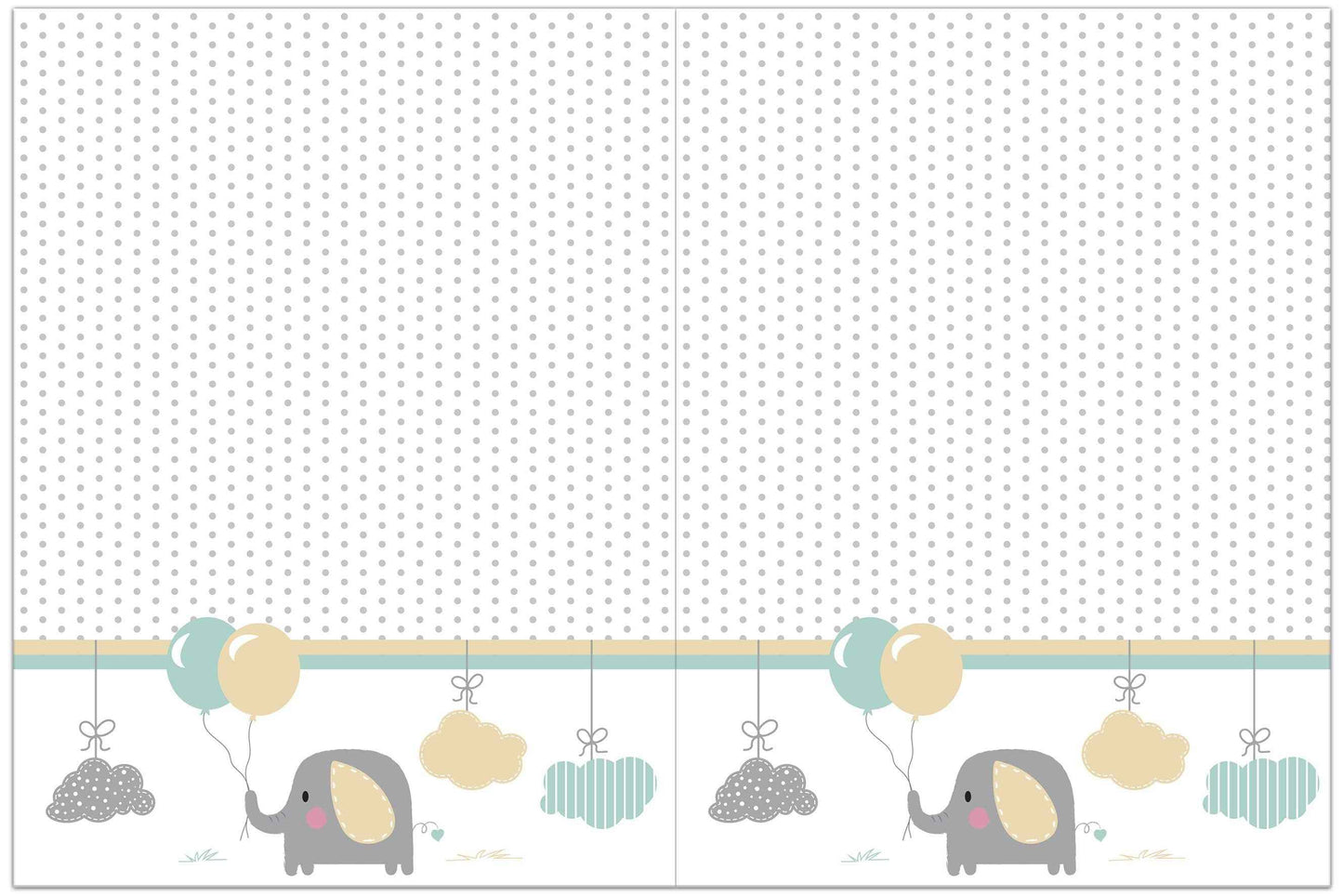 Tischdecke, Baby Elefant, Folie