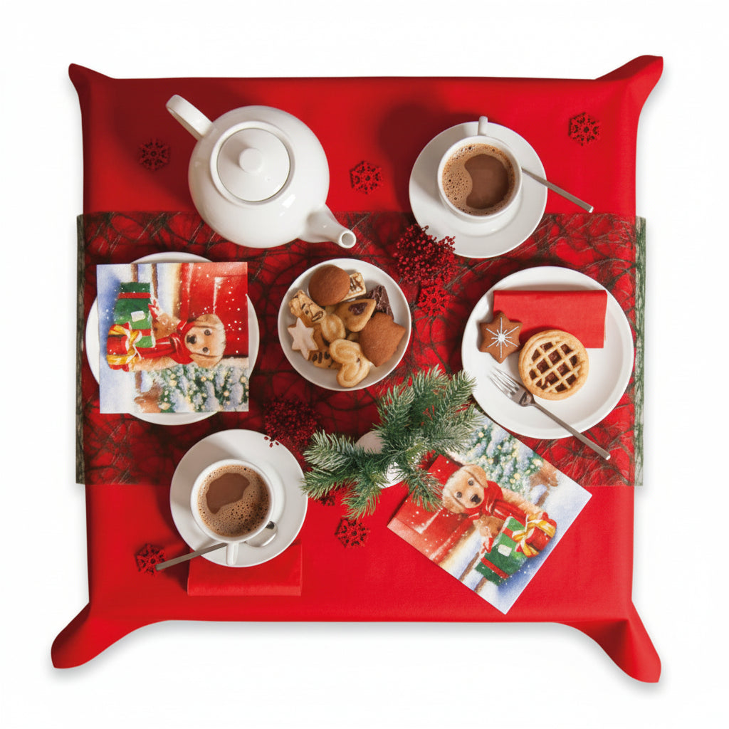 Tischtuch Rolle Uni rot - Avaloon Party-Deko-Geschenke