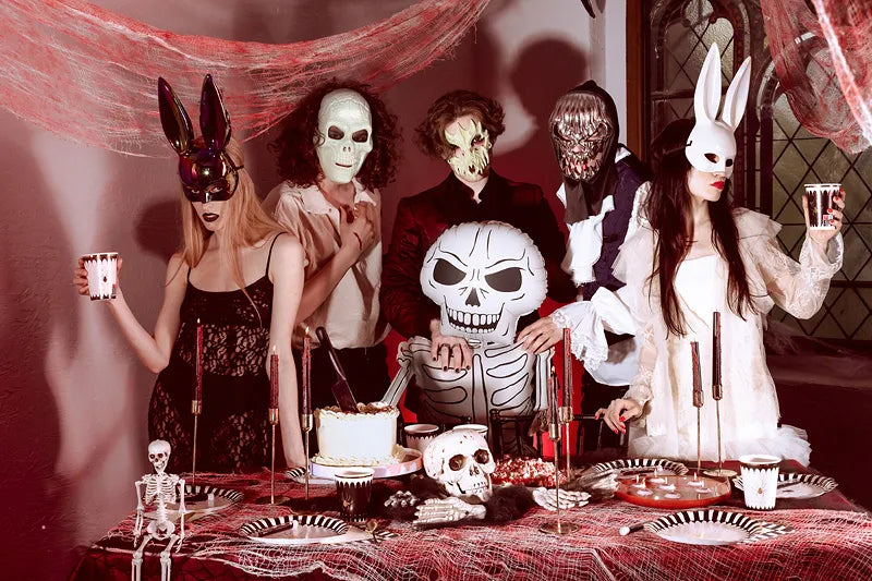 Totenkopfmaske, 18.5x24.5cm, Mix