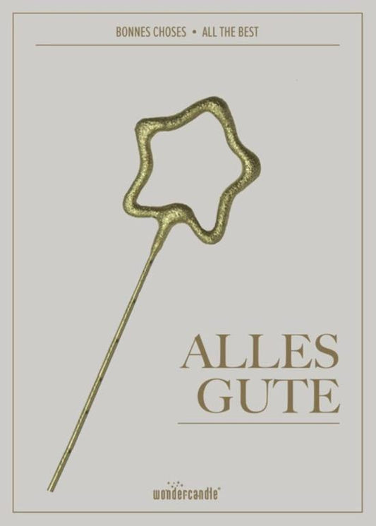 Wunderkerzen Mini Geschenkkarte alles Gute - Avaloon Party-Deko-Geschenke