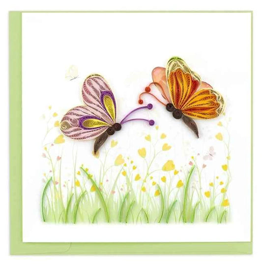 Karte Zwei Schmetterlinge - Schmetterlings Karte kaufen - Avaloon Party-Deko-Geschenke