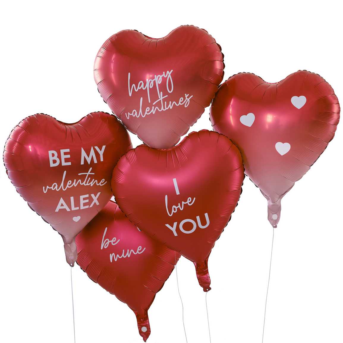 Folienballon, Anpassbare Herz-Valentinsballons mit Aufklebern - Avaloon Party-Deko-Geschenke
