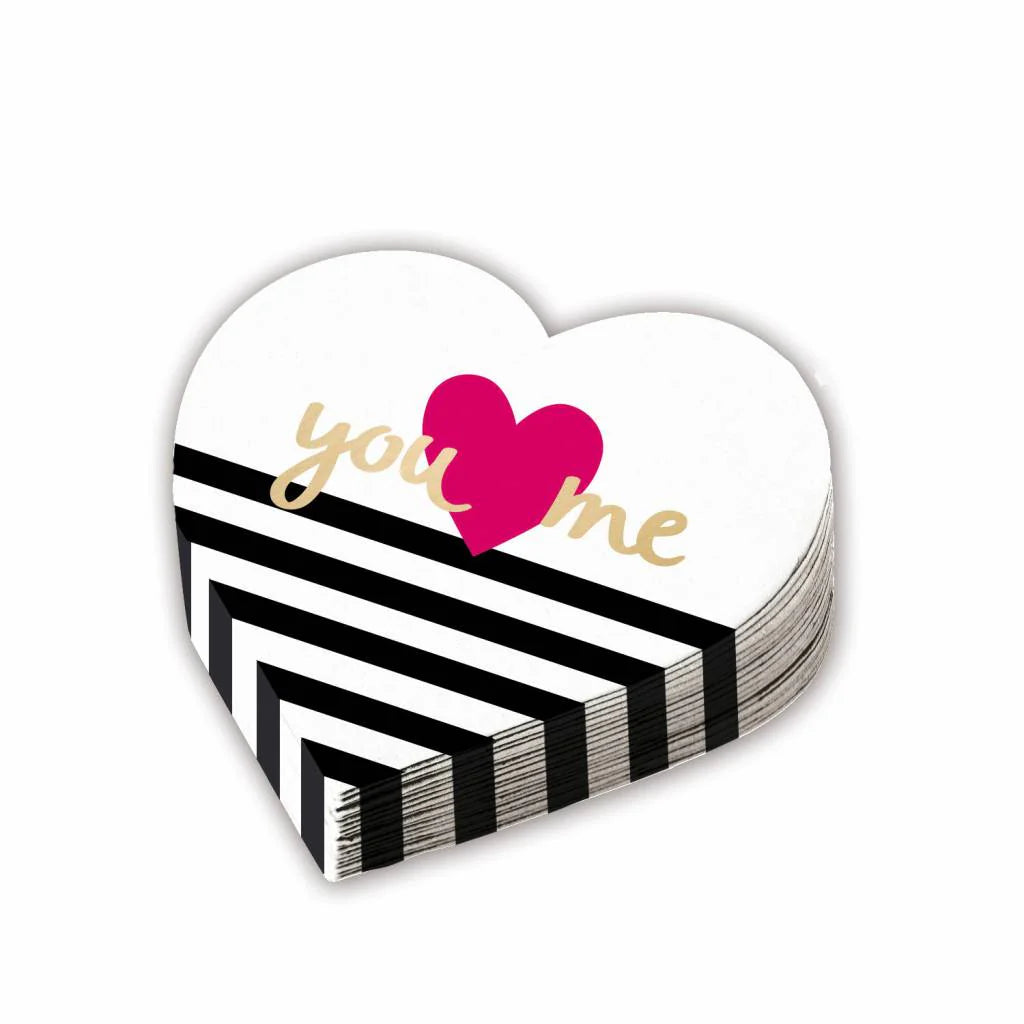 12 Servietten Herzform Everyday Love 32 cm