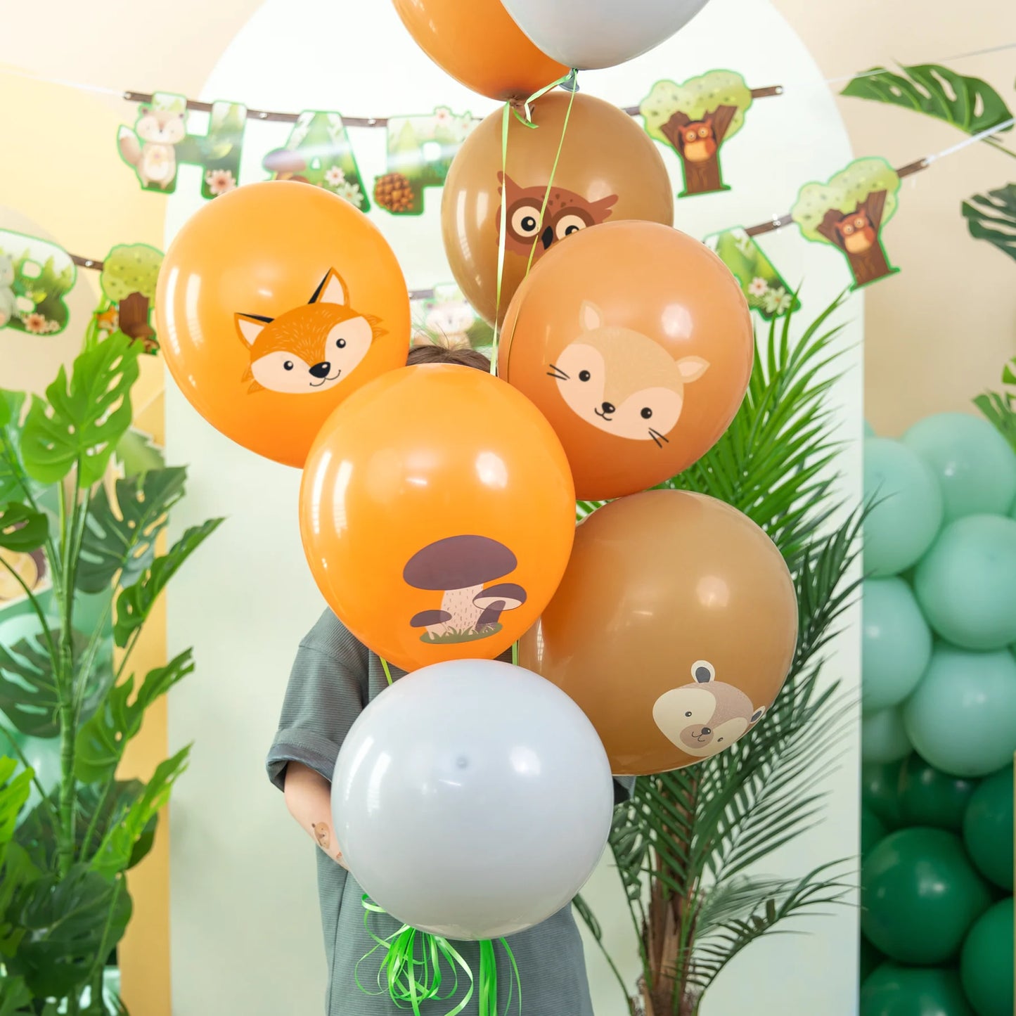 Latexballons Waldtiere 30 cm 8 Stück